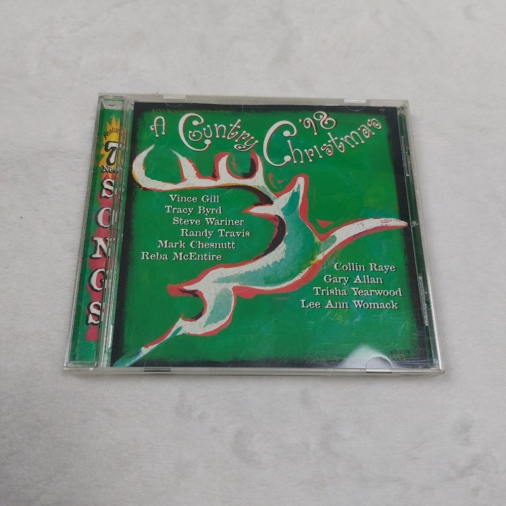 A COUNTRY CHRISTMAS 98 CD VINTAGE FESTIVE HOLIDAY COMPILATION USED 1998